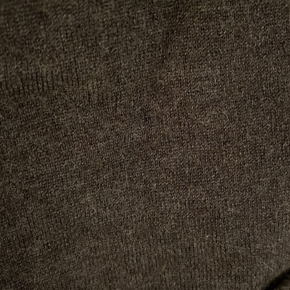 Talbots Pure Italian Merino Wool Gray Shawl Collar Open-Front Cardigan women’s M - Picture 9 of 12